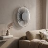 Applique LED Liriel con schermo rotondo a rilievi concentrici, 3000 Kelvin bianco caldo