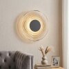 Applique LED Liriel con schermo rotondo a rilievi concentrici, 3000 Kelvin bianco caldo