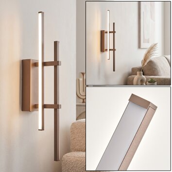 Kiron applique LED moderna rettangolare, lampada da parete lineare per soggiorno