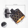 Alsen applique orientabile con paralume traforato a motivi geometrici, set 2 pz