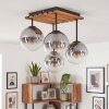 Gastor plafoniera a sfere 4 luci per sala da pranzo e soggiorno, stile boho