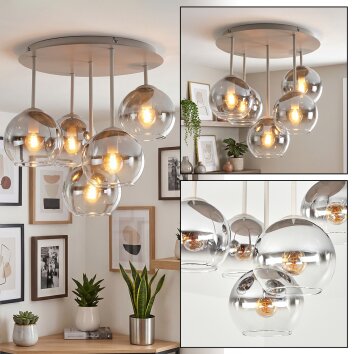 Koyoto plafoniera a sfere rotonda 5 luci, lampada da soffitto Ø 45 cm