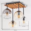 Koyoto plafoniera da soffitto a sfere 4 luci E14, stile boho vintage