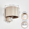 Applique da parete per esterno Tamarin LED 3000 Kelvin calda sabbia per l'ingresso di casa