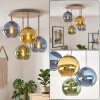 Koyoto plafoniera a 4 luci, lampadario moderno rotondo da soffitto per salotto