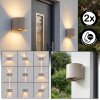 Applique LED Tamarin moderna cilindrica, set da 2, Up & Down, 3000 Kelvin bianco caldo, IP54