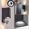 Kingstown applique da esterno con sensore di movimento, 2 luci GU10, moderna