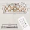 Seloria plafoniera LED da soffitto con telecomando Ø 40 cm, design rotondo moderno