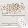 Seloria plafoniera LED rotonda con telecomando, Ø 61 cm, design a doppio anello