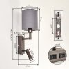 Applique da lettura Turil LED, 3000 Kelvin bianco caldo, orientabile a letto