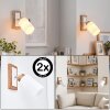 Alvorn applique da parete orientabile E27, spot cilindrico set da 2 per soggiorno