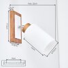 Alvorn applique da parete orientabile E27, spot cilindrico set da 2 per soggiorno