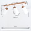 Plafoniera Alvorn a 3 luci, lampada da soffitto con faretti orientabili