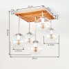 Koyoto plafoniera 5 luci con sfere E14, stile boho retrò per soggiorno