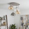 Gastor plafoniera a sfere rotonda E14, lampada da soffitto 4 luci ø 38 cm