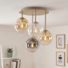 Gastor plafoniera a sfere rotonda E14, lampada da soffitto 4 luci ø 38 cm