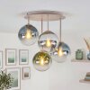 Gastor plafoniera a sfere rotonda, lampada da soffitto retrò a 4 luci