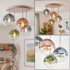 Gastor plafoniera a sfere E14, lampada da soffitto rotonda 4 luci Ø 38 cm