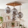 Gastor plafoniera a sfere sospese 4 luci E14, lampada da soffitto vintage