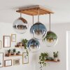Gastor plafoniera da soffitto a 4 luci con sfere, base a listelli E14