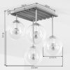 Gastor plafoniera da soffitto a 4 luci con sfere, base a listelli E14