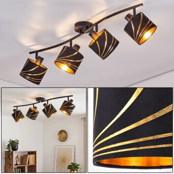 Alsen plafoniera con faretti orientabili E14, 4 luci, design moderno