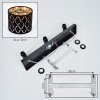 Alsen plafoniera con faretti orientabili E14, 3 luci, motivo geometrico