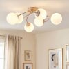Chehalis plafoniera a sfere per soggiorno, G9 6 luci, ø 58 cm, moderno rétro