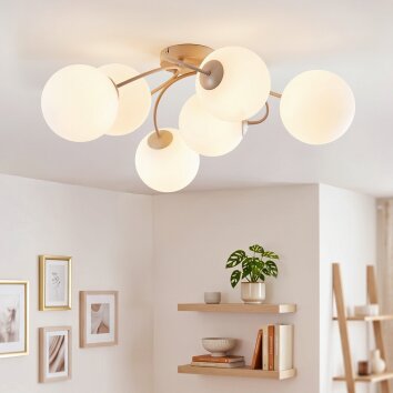 Chehalis plafoniera a sfere 6 luci G9 ø 64 cm per soggiorno e sala da pranzo
