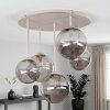 Chehalis plafoniera a sfere 5 luci G9, ø 45 cm, design vintage moderno