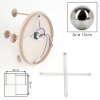 Chehalis plafoniera a sfere 5 luci G9, lampada da soffitto retrò, Ø 45 cm