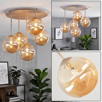 Chehalis plafoniera a sfere 5 luci G9, lampadario da soffitto diametro 45 cm