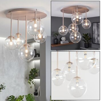 Chehalis plafoniera a sfere 5 luci, lampada da soffitto Ø 45 cm moderna