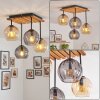 Koyoto plafoniera a soffitto 4 luci E14 con paralumi sferici boho vintage