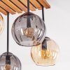 Koyoto plafoniera a soffitto 4 luci E14 con paralumi sferici boho vintage