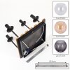Koyoto plafoniera a 4 luci con sfere sospese E14, stile boho vintage