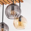 Koyoto plafoniera a 4 luci con sfere sospese E14, stile boho vintage