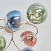 Plafoniera a sfera Chehalis moderna con 6 schermi in vetro colorato, ø 15 cm, G9