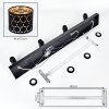 Faretto da soffitto Alsen moderno con 4 paralumi a nido d’ape oro e nero, E14