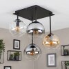Koyoto plafoniera a 4 luci con sfere sospese E14, stile vintage moderno
