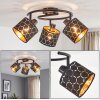 Alsen plafoniera con faretti orientabili, 3 luci, paralumi geometrici E14