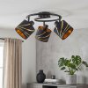 Alsen plafoniera 3 faretti orientabili E14, lampada da soffitto vintage
