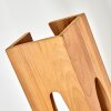 Lampada da terra Sernadelo in legno con pannelli curvi, stile boho, écru, E27