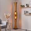 Lampada da terra Sernadelo con struttura rettangolare in legno intagliato stile Boho
