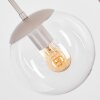Lampada a sospensione Gastor con sfere di vetro chiaro ø 20 cm per il tavolo da pranzo