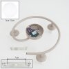 Plafoniera a sfere Gastor moderna, struttura circolare color Sabbia, 3 luci