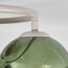 Plafoniera a sfere moderna Koyoto con 3 schermi in vetro blu, verde e oro