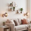 Lampada da parete moderna Gastor, set di 2, con paralume sferico in vetro fumé