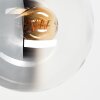 Lampada da parete moderna Gastor, set di 2, con paralume sferico in vetro fumé