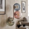 Lampada da parete Gastor moderna con 3 paralumi sferici colorati, E14